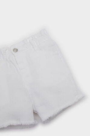 Kız Bebek Paperbag Gabardin Şort