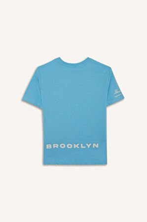 DeFacto Erkek Çocuk Bisiklet Yaka Baskılı Kısa Kollu Tişört E0102A825SMBE500