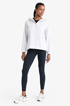 DeFactoFit Su İtici Regular Fit Kapüşonlu Fermuarlı İpek Kumaş Yağmurluk