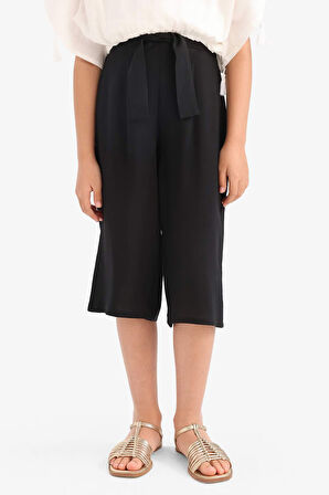 Kız Çocuk Culotte Geniş Paça Viskon Pantolon