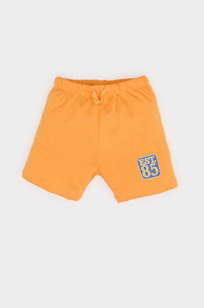 DeFacto Erkek Bebek 2'li Takım Top Baskılı Kısa Kollu Tişört Esnek Belli Şort Alt E6793A525SMER42