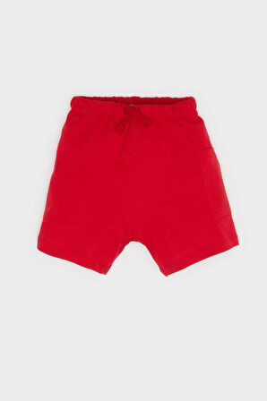 DeFacto Erkek Bebek 2'li Takım Palmiye Baskılı Kısa Kollu Tişört Esnek Belli Şort Alt E6813A525SMER100