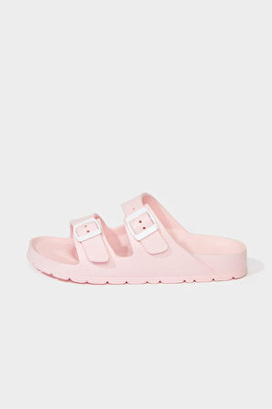 Kadın Düz Taban Çift Bantlı Eva Terlik