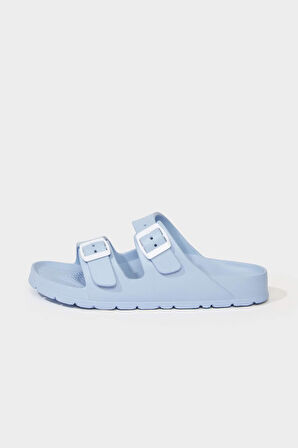 Kadın Düz Taban Çift Bantlı Eva Terlik