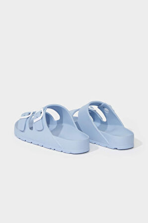 Kadın Düz Taban Çift Bantlı Eva Terlik