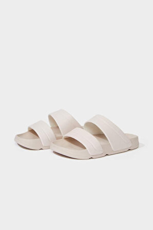 Kadın Düz Taban Çift Bantlı Eva Terlik