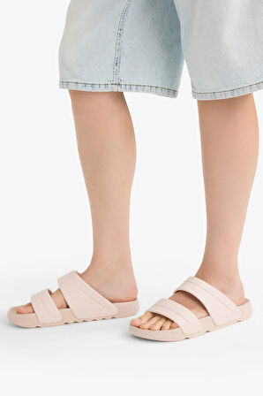 Kadın Düz Taban Çift Bantlı Eva Terlik