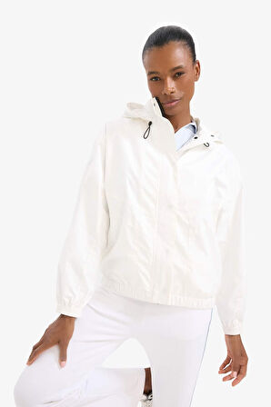 DeFactoFit Su İtici Regular Fit Kapüşonlu Yağmurluk