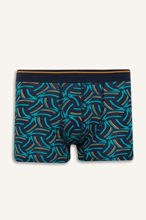 DeFacto Regular Fit Baskılı 3'lü Boxer B0495AX25SPNV135
