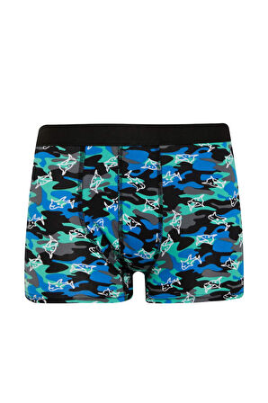 DeFacto Regular Fit Kamuflaj Desenli 3'lü Boxer E2929AX25SPBK81
