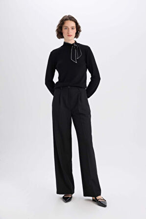 Regular Fit Fiyonk Yaka Triko Kazak