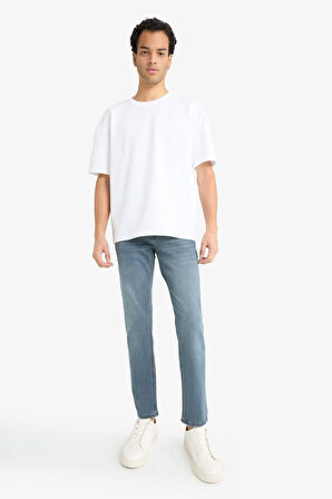 Pedro Slim Fit Dar Kalıp Normal Bel Dar Paça Jean Pantolon