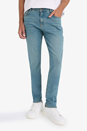 Pedro Slim Fit Dar Kalıp Normal Bel Dar Paça Jean Pantolon