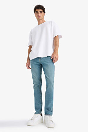 Pedro Slim Fit Dar Kalıp Normal Bel Dar Paça Jean Pantolon