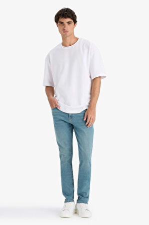 Pedro Slim Fit Dar Kalıp Normal Bel Dar Paça Jean Pantolon