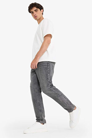 90's Slim Fit Dar Kalıp Yüksek Bel Dar Paça Jean Pantolon