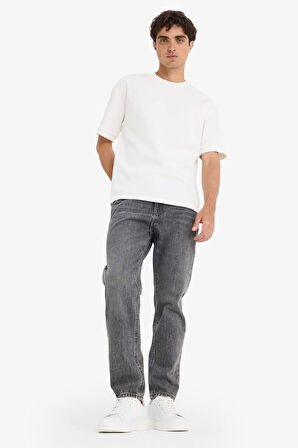 %100 Pamuk 90's Slim Fit Dar Kalıp Yüksek Bel Dar Paça Jean Pantolon