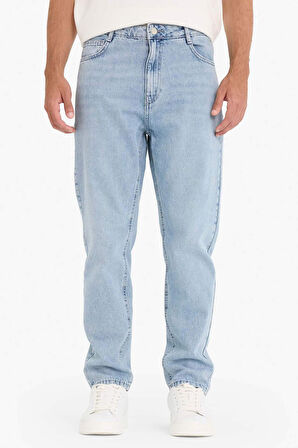 %100 Pamuk 90's Slim Fit Dar Kalıp Yüksek Bel Dar Paça Jean Yıkamalı Pantolon
