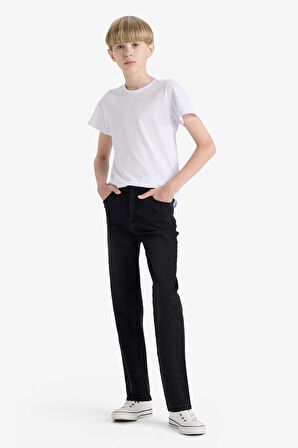 Erkek Çocuk Straight Fit Düz Paça Jean Pantolon