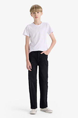 Erkek Çocuk Straight Fit Düz Paça Jean Pantolon
