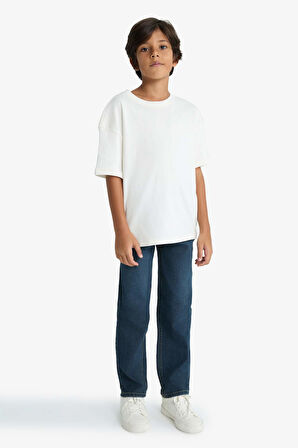 Erkek Çocuk Straight Fit Düz Paça Jean Pantolon