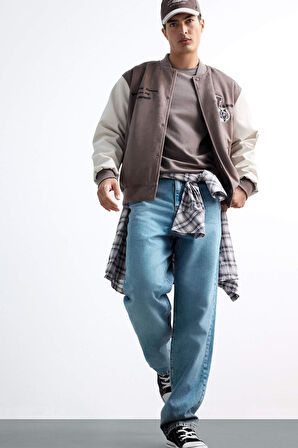 Baggy Fit Geniş Paça Jean Pantolon