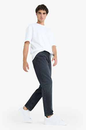 90's Slim Fit Dar Kalıp Yüksek Bel Dar Paça Jean Pantolon