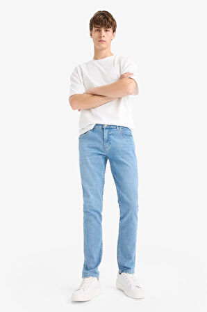 Pedro Slim Fit Dar Kalıp Normal Bel Dar Paça Jean Pantolon