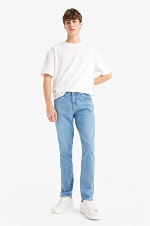 Pedro Slim Fit Dar Kalıp Normal Bel Dar Paça Jean Pantolon