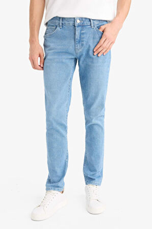 Pedro Slim Fit Dar Kalıp Normal Bel Dar Paça Jean Pantolon