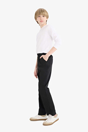 Erkek Çocuk Okula Dönüş Regular Fit Düz Paça Gabardin Pantolon