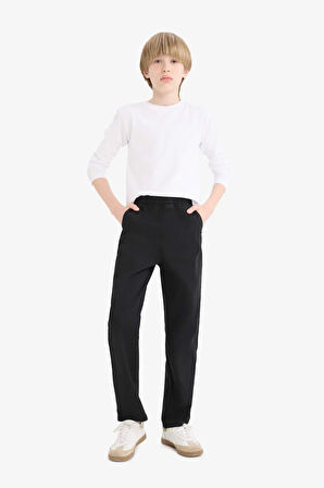 Erkek Çocuk Okula Dönüş Regular Fit Düz Paça Gabardin Pantolon