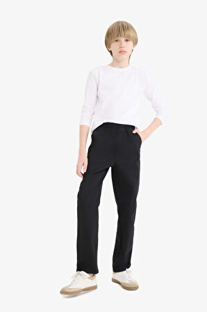 Erkek Çocuk Okula Dönüş Regular Fit Düz Paça Gabardin Pantolon
