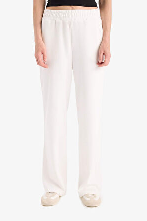 Straight Fit Geniş Bol Paça Basic Düz Cepli Eşofman Altı