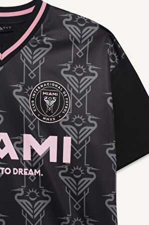 Coool MLS Oversize Geniş Kalıp Baskılı Jakarlı Kısa Kollu Tişört