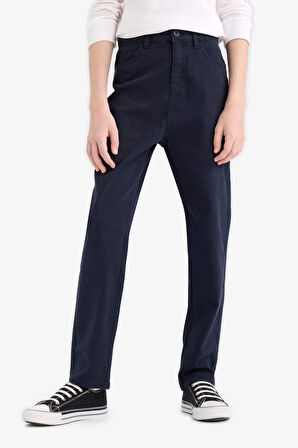 Erkek Çocuk Okula Dönüş Regular Fit Düz Paça Gabardin Pantolon