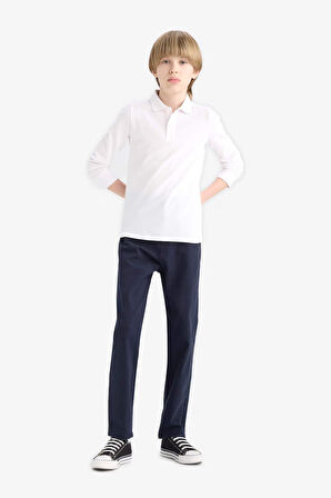 Erkek Çocuk Okula Dönüş Regular Fit Düz Paça Gabardin Pantolon