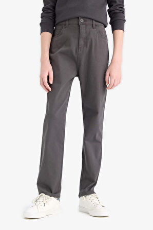 Erkek Çocuk Okula Dönüş Regular Fit Düz Paça Gabardin Pantolon
