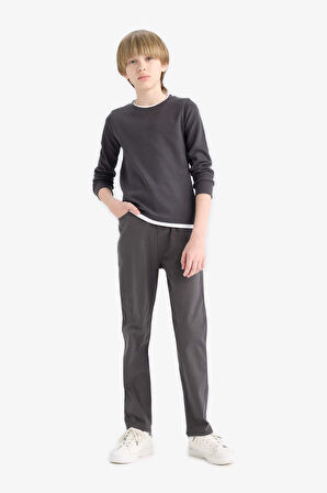 Erkek Çocuk Okula Dönüş Regular Fit Düz Paça Gabardin Pantolon