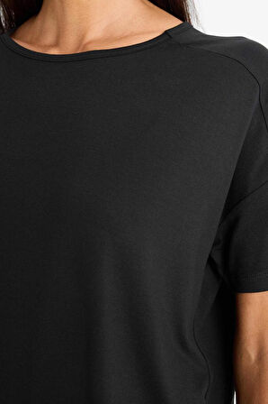 Pijama Takımı Kısa Kollu Pijama Üstü Esnek Belli Uzun Pijama Altı-Fall in Love
