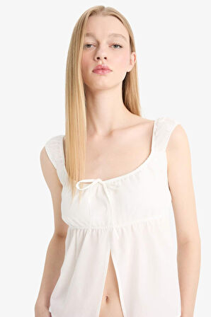 Coool Fitted Poplin Kolsuz Bluz