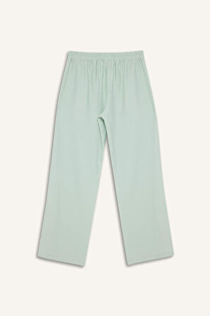 Wide Leg Basic Düz Geniş Paça Pantolon