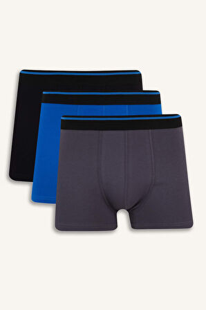 DeFacto Regular Fit 3'lü Boxer E7208AX25SMBK81