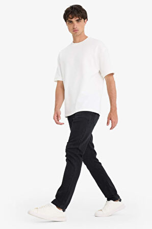 Pedro Slim Fit Dar Kalıp Normal Bel Dar Paça Jean Pantolon