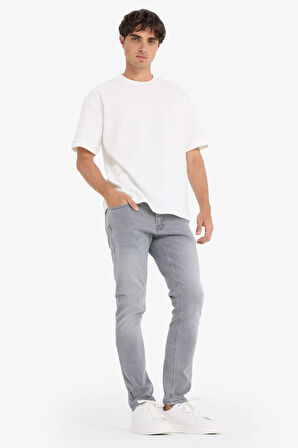 Pedro Slim Fit Dar Kalıp Normal Bel Dar Paça Jean Pantolon