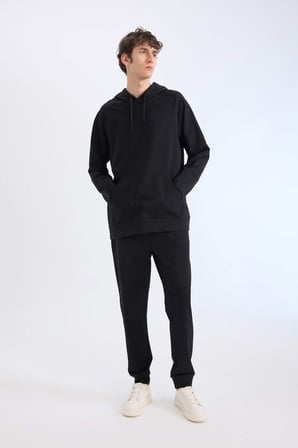 DeFactoFit Slim Fit Sporcu Jogger Eşofman Altı Dar Kesim Standart Paça Basic Düz D8018AX25SPBK81