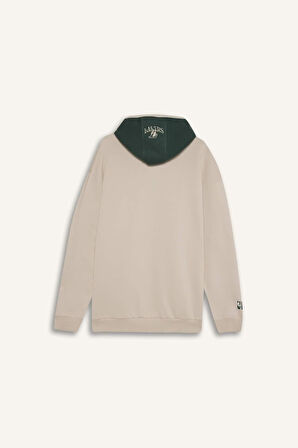 DeFactoFit NBA Los Angeles Lakers Boxy Fit Kapüşonlu Kalın Kumaş Sweatshirt