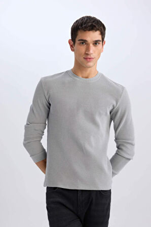 DeFacto Boxy Fit Bisiklet Yaka Pamuklu Basic Düz Kısa Kollu Tişört D7504AX25SPGR516