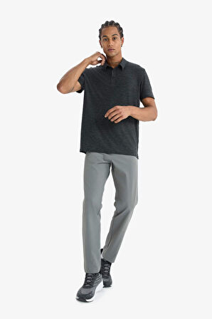 DeFactoFit Slim Fit Dar Kesim Standart Paça Esnek Multifonksiyonel Dokuma Sporcu Pantolon D9247AX25SPGR83