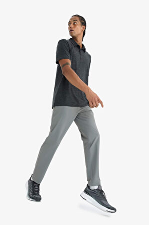 DeFactoFit Slim Fit Dar Kesim Standart Paça Esnek Multifonksiyonel Dokuma Sporcu Pantolon D9247AX25SPGR83